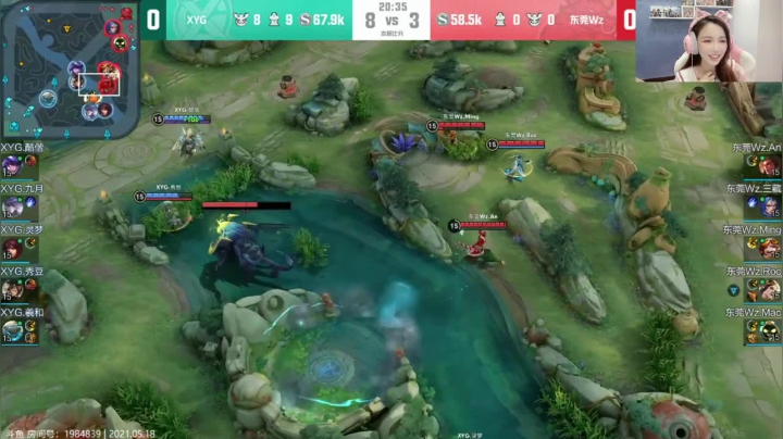 【2021-05-18 19点场】是小鹿哇：K甲半决赛：XYG vs WZ