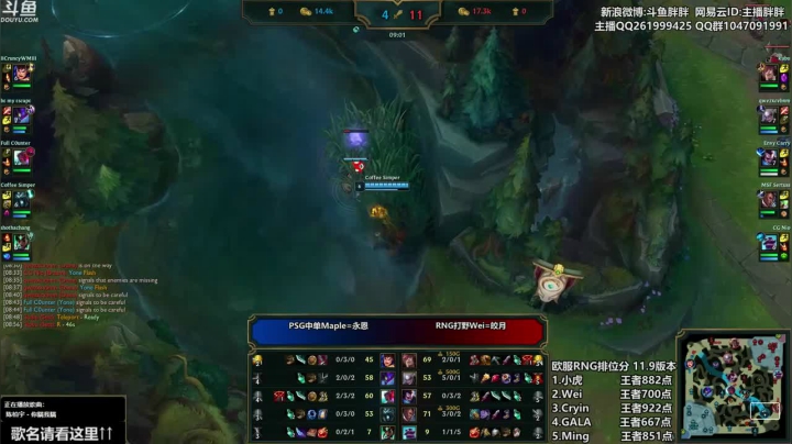 PSG VS RNG
