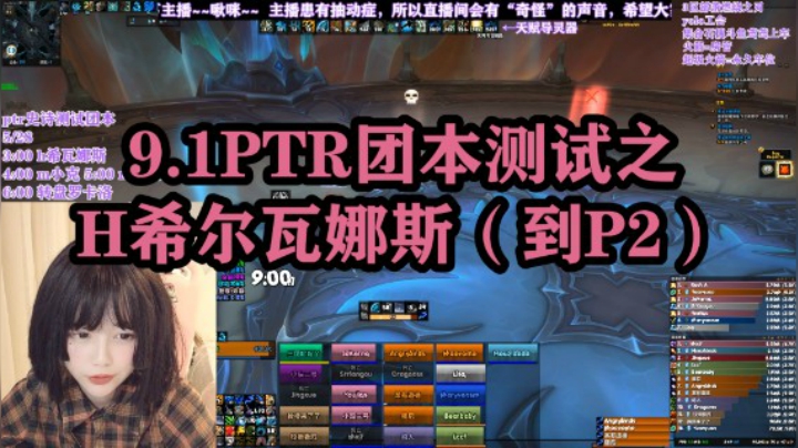 魔兽世界9.1PTR团本测试-国服-统御圣所-H希尔瓦娜斯P2-奶德视角