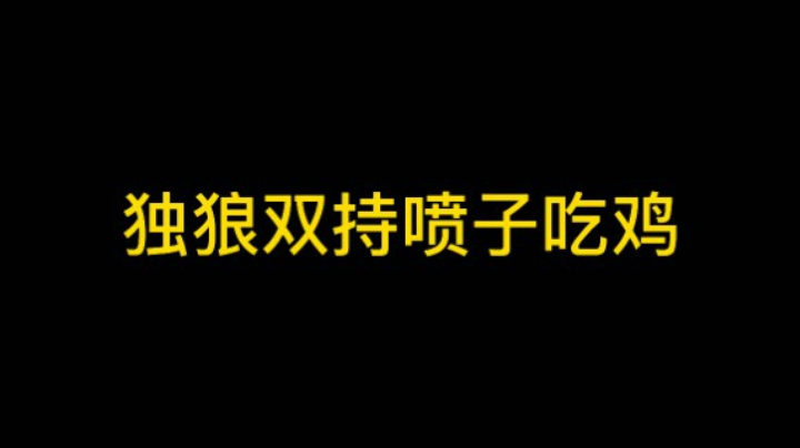 独狼双持喷子连杀两个小队吃鸡