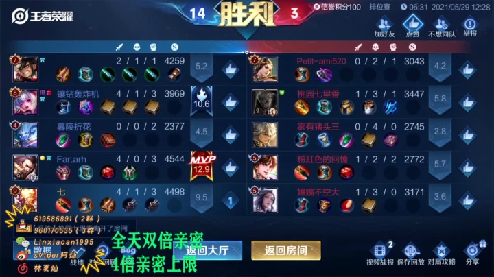 【2021-05-29 11点场】sViper丶阿灿：阿灿: 让我们彻底疯狂