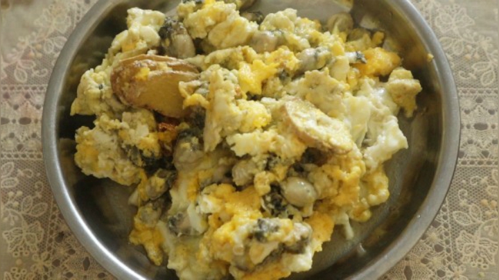 海蛎煎蛋！闽南菜系蚵仔煎简化版！超人JAX生活记录56