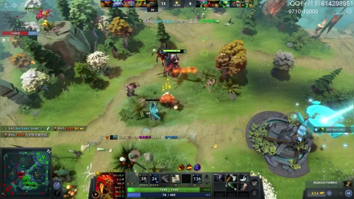 本来自己这边劣势，但是主播一波操作把队友看傻了，队友直呼主播有如神兵天降