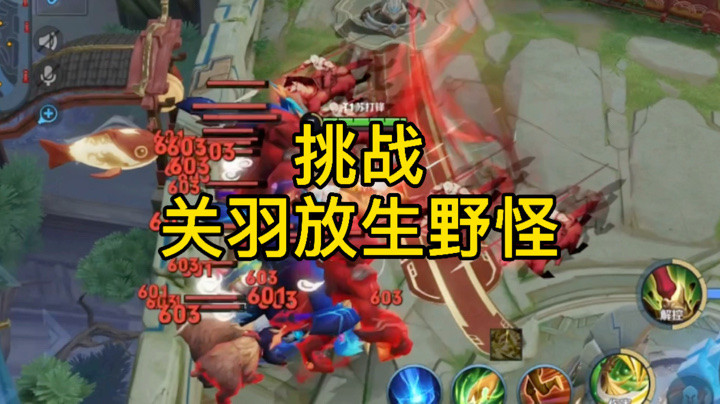 【苏打锋】关羽挑战吸全图野怪