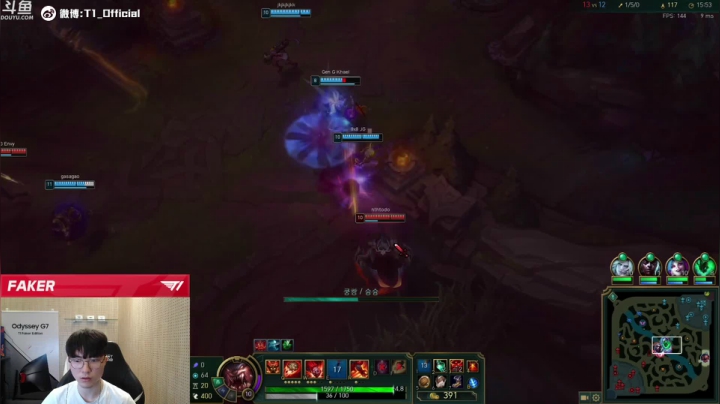 【2021-06-05 00点场】T1直播faker：T1 Faker