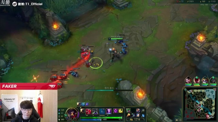 【faker】中单维克多加上上路杰斯，这两个C位的伤害真是输出爆炸啊