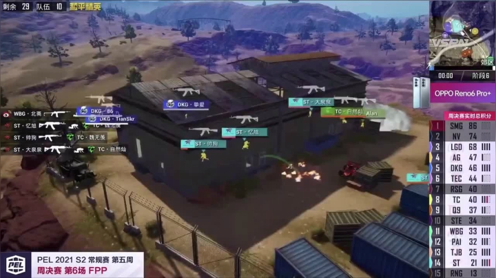 PELS2常规赛第五周周决赛第6场：TC、PAI、AG离场