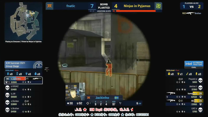 【2021-06-05 14点场】CSGO解说爱华：【爱华】IEM循环录播 晚上见