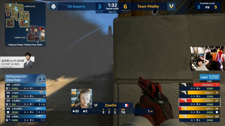 【2021-06-06 22点场】alex卞正伟：IEM夏季赛 EG vs OG