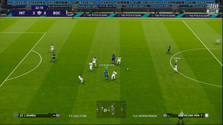 PES2021 FK&PAPT超级联赛第4赛季 INTER7STRIKER-国际米兰VS池子-博卡青年