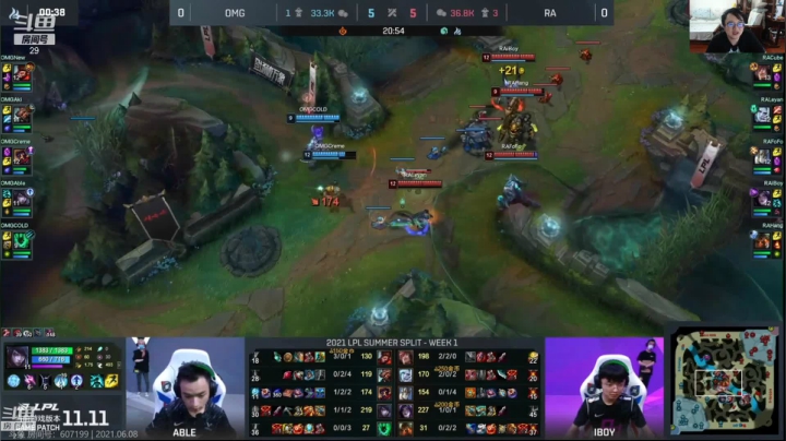 【2021-06-08 17点场】教练JoKer：17点OMG对RA,EDG对BLG