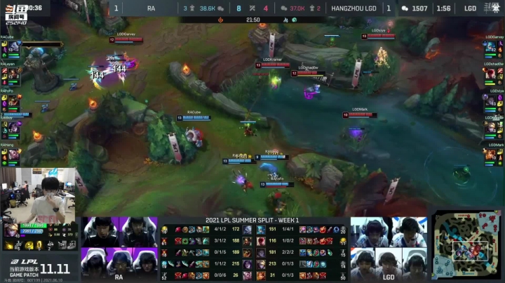 【英雄联盟】金咕咕金咕咕doinb的精彩时刻 20210610 21点场