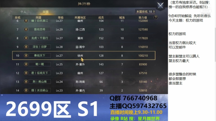 【2021-06-09 21点场】星月舞世界：今天主题：权力的游戏