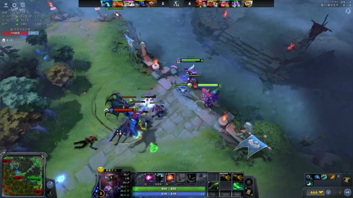 27分钟结束战斗，上路直接一波，无解配合