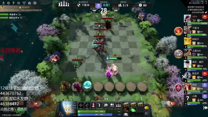 《dota自走棋》第二惜败