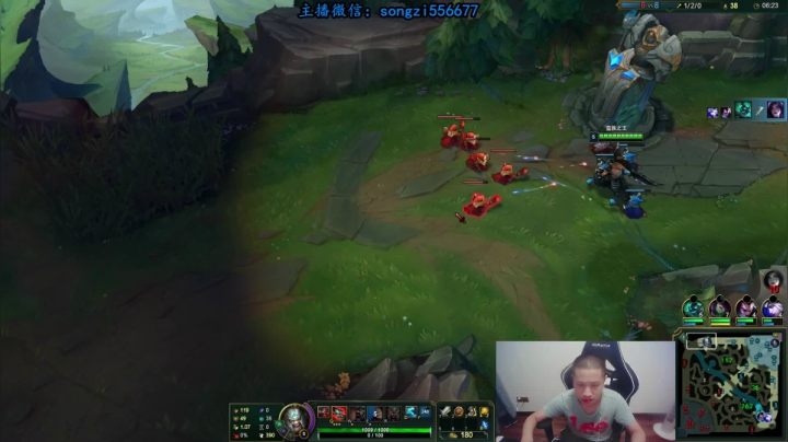 【2021-06-16 21点场】douyu丶松子：蛮王：版本T0 选到=包赢