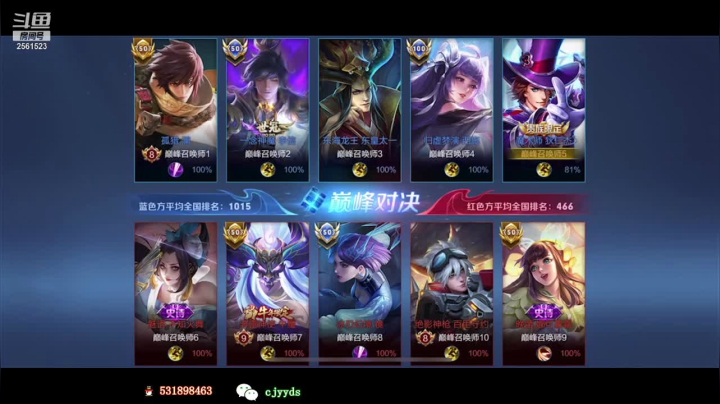 【2021-06-07 22点场】冲酱ccc：巅峰连胜冲冲冲 2561523