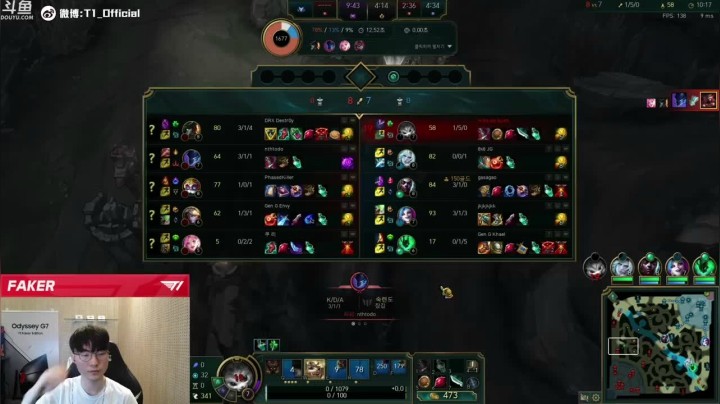 【faker】Faker一手纳尔，逆风翻盘，引导节奏带领队友走向胜利