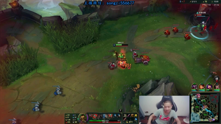 【2021-06-17 01点场】douyu丶松子：蛮王：版本T0 选到=包赢