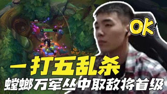 螳螂万军丛中取敌将首级，一打五乱杀