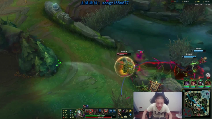 【2021-06-18 03点场】douyu丶松子：蛮王：版本T0 选到=包赢