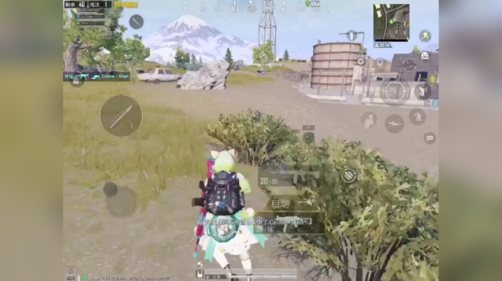 和平精英：在外围打倒了补不掉也无奈