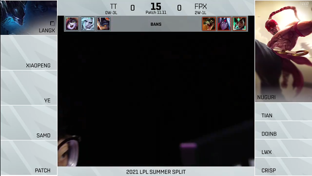 2021LPL夏季赛-常规赛-TTvsFPX-0619-1