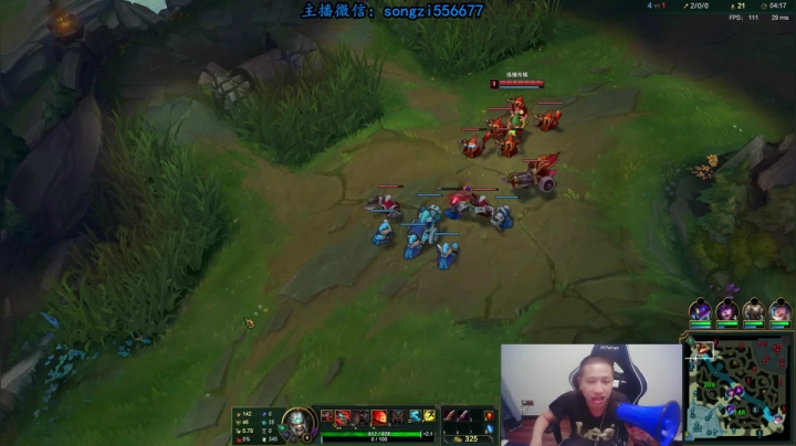 【2021-06-20 21点场】douyu丶松子：蛮王：版本T0 选到=包赢