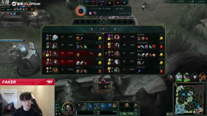 【faker】中单阿卡丽，这给对手压力太大了，配合队友拿下胜利