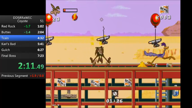 MD BB鸟与大野狼 Desert Demolition Starring Road Runner and Wile E. Coyote 速通7分11秒