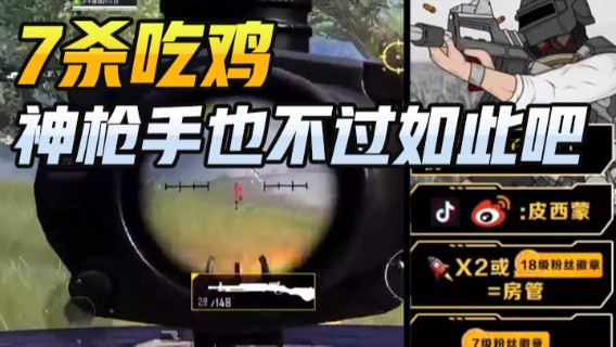 7杀吃鸡，神枪手也不过如此吧