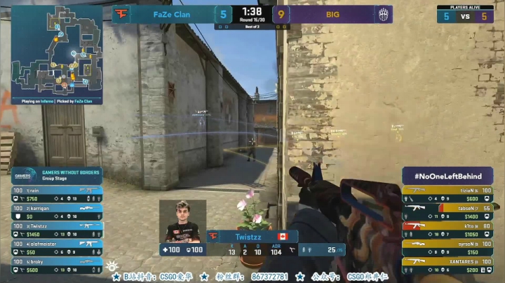 【2021-06-24 19点场】CSGO解说爱华：【爱华】慈善杯 FAZE vs BIG