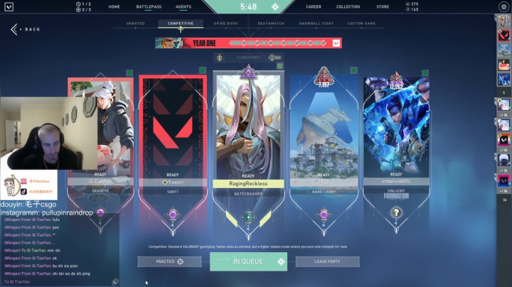 【2021-06-24 21点场】毛子Reckless：PK He DMM!