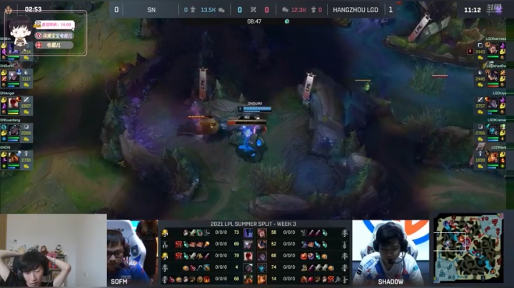 【2021-06-27 16点场】电棍：电棍:OB LPL  双倍亲密度!!!!