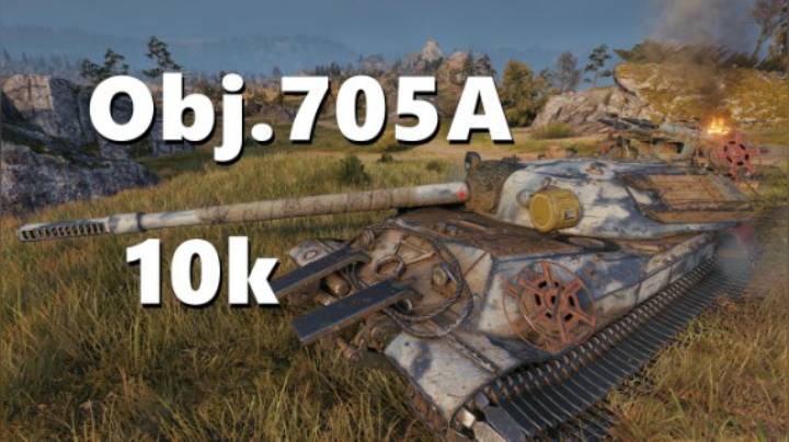 【坦克世界】705A:偶遇AP4005两发两跳