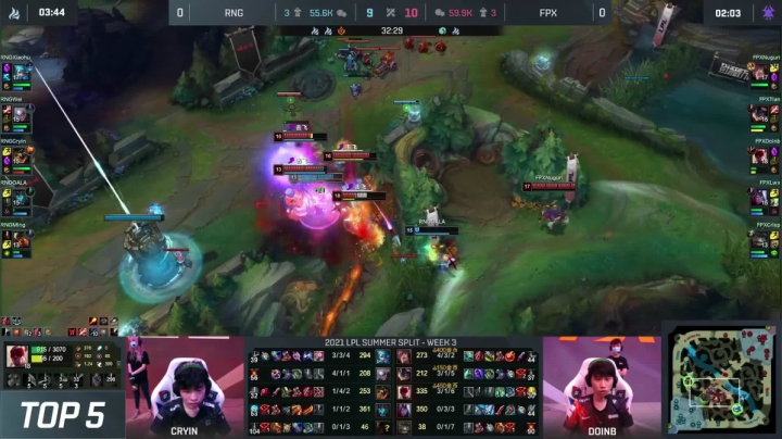 #2021LPL#夏季赛W3D6每日TOP5：Doinb脚踢四海傲立天地间
