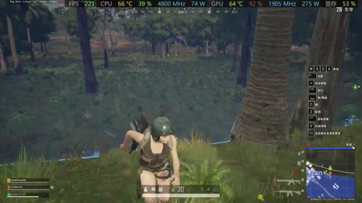 1080绝地求生吃鸡2K三极致帧数 3070