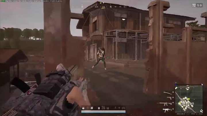 PUBG：【绝地求生】你管这玩意儿叫手枪？？？【Alantwotwo】