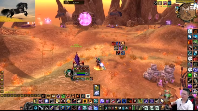 魔兽TBC怀旧服：猎人果然强！单挑10W血精英怪，还用到假死吃喝！