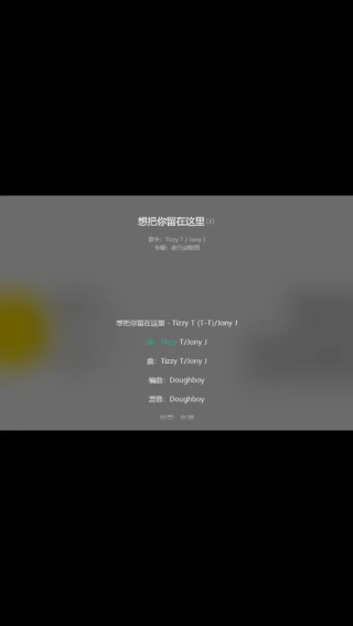 《想把你留在这里》