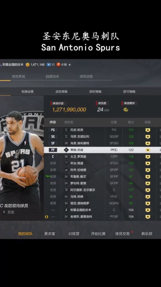 队套系列-新增马刺队 冲击名人堂中