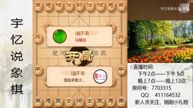 八卦阵，双车双炮一马对双车双马，对方走漏了
