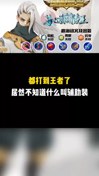 都打到王者了不知道什么叫辅助装