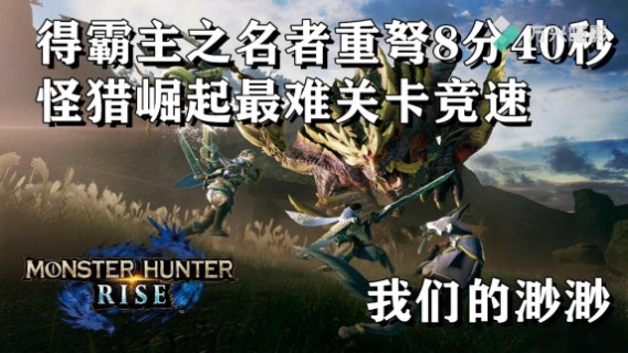 得霸主之名者+重弩+8分40秒+怪猎崛起最难关卡竞速