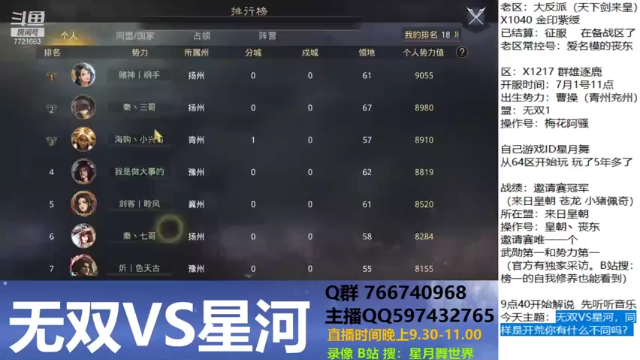 【2021-07-03 21点场】星月舞世界：无双VS星河，同样是开荒你有什么不同吗？