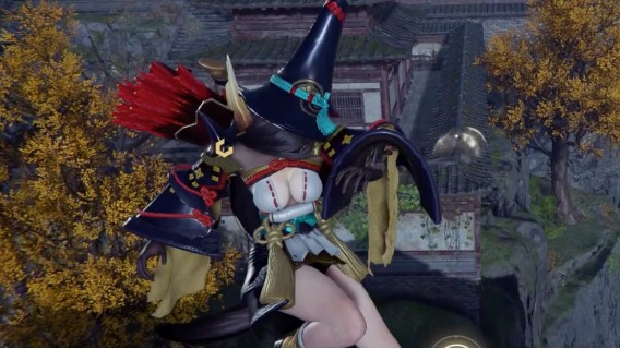 《永劫无间》“阴阳师”联动角色妖刀姬实机展示