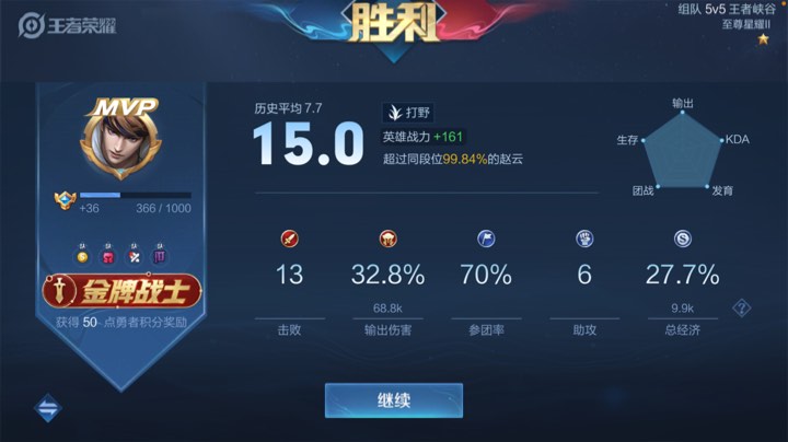 赵云带粉上王者！