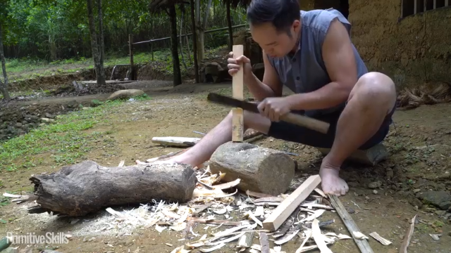 第三季更新高清E111制作工具,鲁班锯(15)真人我的世界-空手发展-单人炼铁