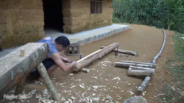 第三季更新高清E114野生床(6)【真人我的世界-空手发展-单人炼铁】