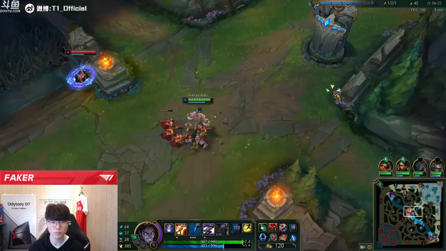 【英雄联盟】T1直播faker的精彩时刻 20210707 01点场